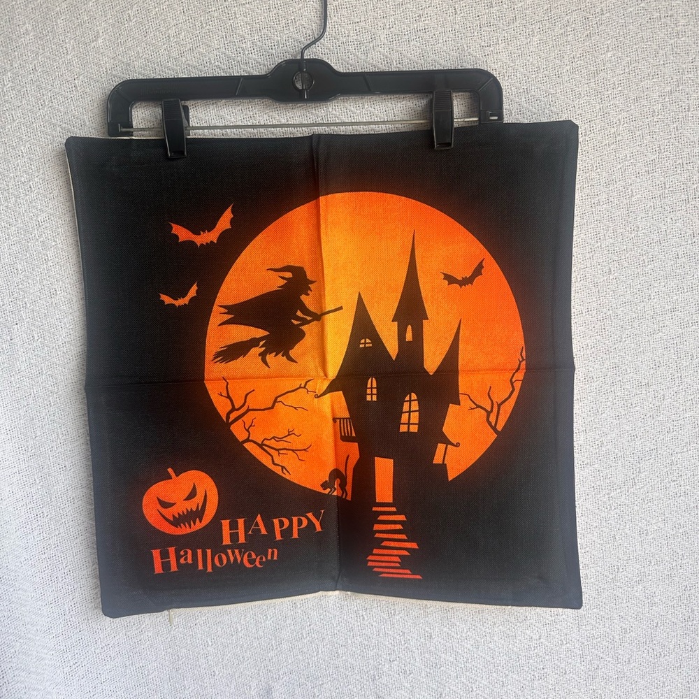 Halloween Trick or Treat Decorative Throw Pillow Covers 20x20 Set of 4, Spooky